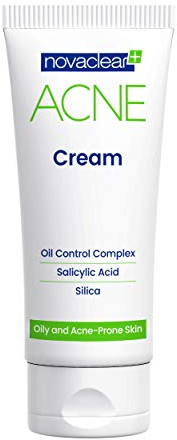 Novaclear Acne Cream – Anti Pimple Cream with Salicylic Acid, Sebum Control for Oily Skin, Acne Treatment Cream with Hydrating Formula 40 ML