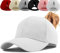 Damen Pferdeschwanz Kappe Baseball Cap Unisex Einstellbare Hohe Unordentliche Bun Ponycap Mit Zöpfen Loch Loop Unisex Herren (Weiß)