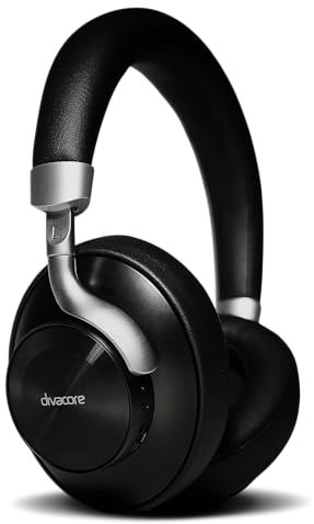 Divacore Addict - Casque Audio à Acoustique fermée – Solide et Flexible avec Finition Vinyle en Aluminium – Autonomie 50h - Réduction Active du Bruit adaptative