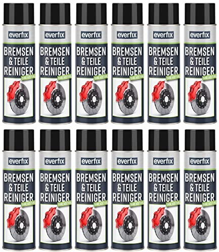 Everfix Bremsenreiniger Spray (12 x 500 ml) Bremsen und Teilereiniger - Reiniger ohne Aceton