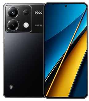 XIAOMI POCO X6 5G - Smartphone 12GB RAM 256GB ROM, Snapdragon® 7s Gen 2, 6.67 1.5K Flow AMOLED, 120Hz, cámara 64MP, 5000mAh, 67W Carga, Negro [Versión Global]