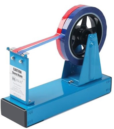 U.S. Solid Desktop-Multi-Roll-Klebebandabroller, 3,8 cm breit, 2,5 cm oder 7,6 cm Kern, Eisen, Blau