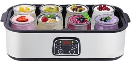68-131°F 48 horas de trabajo yogurteres, máquina automática de yogur 1400ml, máquina de yogur eléctrica multifunción con pantalla LED, regalo de yogurt de limpieza fácil para hombres mujeres