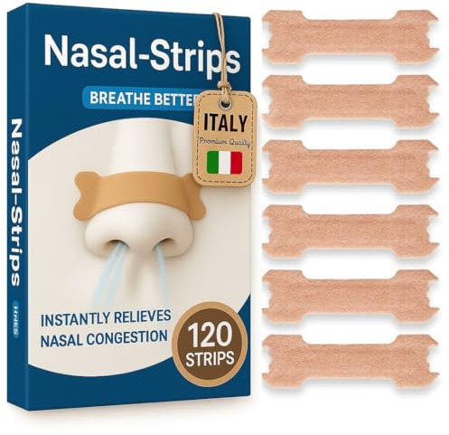 120 Cerotti Nasali Anti Russamento extra forti (66x19mm) Cerotti nasali per facilitare la respirazione,Aiuta a Ridurre il Russare,Allevia Istantaneamente la Congestione Nasale