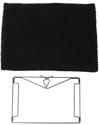 LOORGVEL Hamaca Colgante para Gatos Radiador Cama Cálida de Felpa Negra Tamaño Mediano Adecuado para Invierno y Gatos Pequeños Cojín y Compatible Mayoría de Calefactores