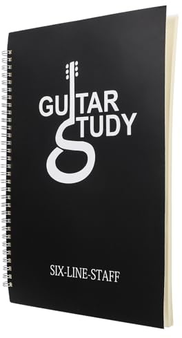 GLSTOY Cahier Tablature Guitare Portable et Étanche Livre de Musique A4 Papier Pp pour Débutant en Guitare à Emporter en Extérieur