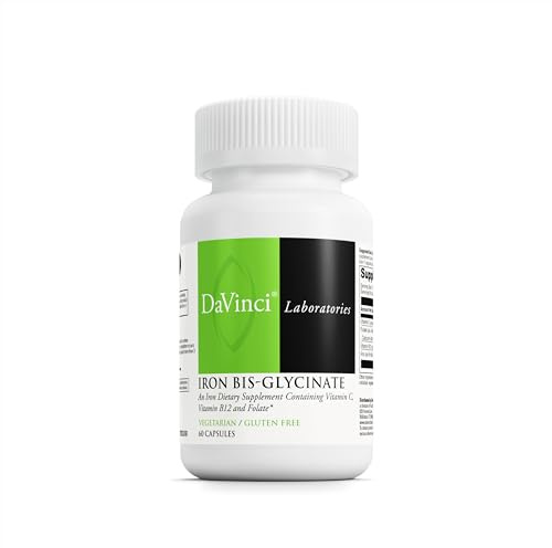 DaVinci Labs Iron Bis-Glycinate, 60 Vegetarian Capsules