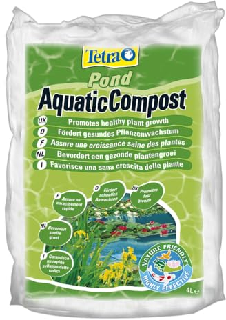 Tetra Pond AquaticCompost - Engrais, Terreau pour Fond de Bassin – Nutriments pour Plantes de Bassin de Jardin et d’Ornement - Favorise la Croissance des Plantes – 4 L