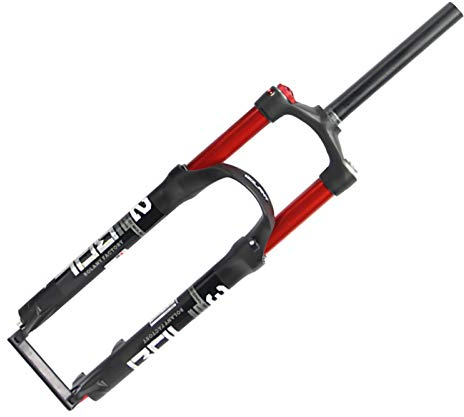 STRTG MTB Luft-Federgabel, Fahrrad Alu Suspension Gabel,26/27.5/29Zoll fahrradgabel federgabel Federung mit Speed Lockout Funktion Gabel/Federweg: 100 mm