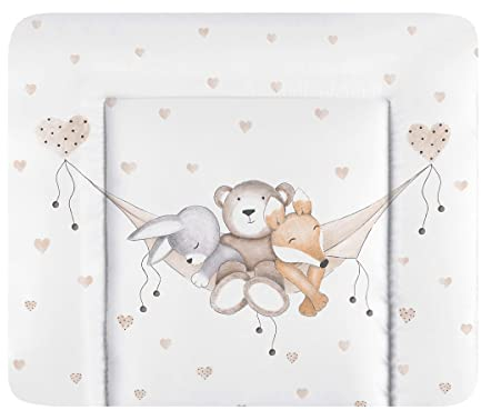 Julius Zöllner Wickelauflage Softy 75x75 cm - Wickelunterlage - wasserdicht und abwischbar - Made in Germany – Oeko-Tex Standard 100 – Schlummerbande