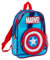 Marvel Sac à dos Captain America pour garçons - Transparent - Facile à nettoyer - Pour l'école et la plage, bleu, taille unique