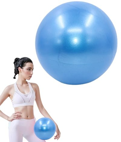 Hibmisy Palla Pilates Piccola,25 CM Palla da Pilates Anti Scoppio Antiscivolo Palla,Palla Pilates per Yoga, per Casa, Fitness, Allenamento Equilibrio (blu)