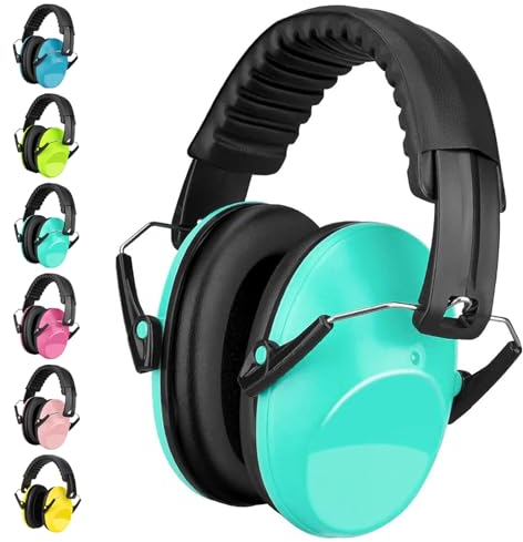 BraveKoi Casque Anti Bruit Enfant, SNR 26dB Casque Anti-bruit Enfant Pour 3-16 ans Enfant Etudiant, Casque Antibruit Facilement Réglable Pliable Pour l’Autisme, TDAH, Feux d’Artifice, Concert