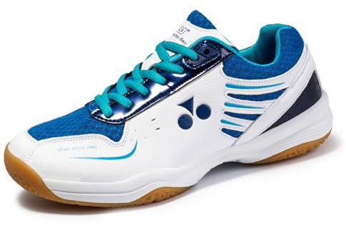 ForceRoute Chaussures de Badminton,Chaussures de Squash,Chaussures de Tennis de Table en Salle,Chaussures D'entraînement en Cour D'intérieur,Unisexe Adolescents,Respirant Léger,Respirantes.