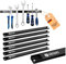 Dönges Magnetleiste 6er Set - Werkzeughalter Wand | 46cm aus Stahl | 23kg Tragkraft | Magnetischer Werkzeug-Organizer für Werkstatt, Garage, Schuppen | Rostfrei, inkl. Schrauben