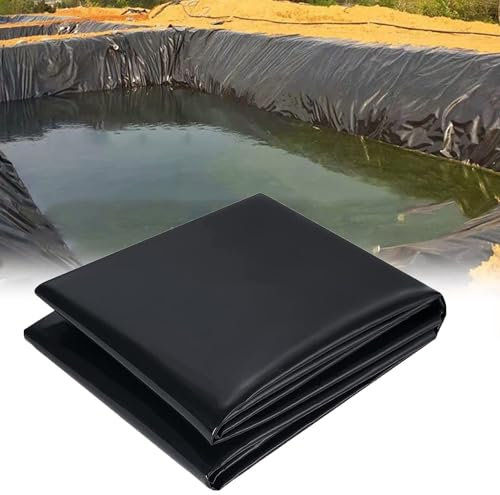 Revestimiento flexible resistente a los rayos UV para peces y jardín, membrana grande de 8 x 12 m para fuentes, arroyos y estanques ornamentales, forro impermeable duradero para plantas y peces