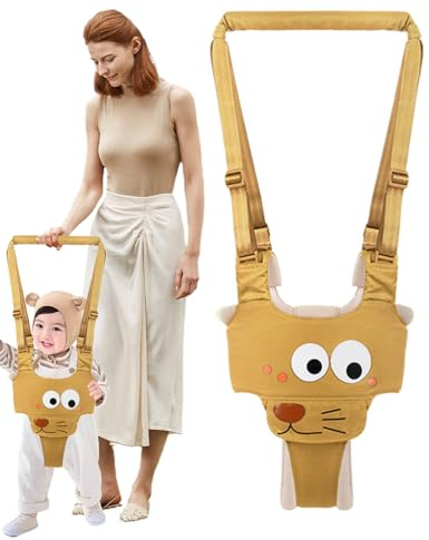 Arnés Andar Bebé - Asistente Caminar Niño | Ayudante Paseo | Correas Ajustables Cintura, Hebilla Seguridad, Estilo Cuerpo Entero/Medio, Talla Única Ajustable 28-48 Cm - Para Bebés Aprendiendo Caminar