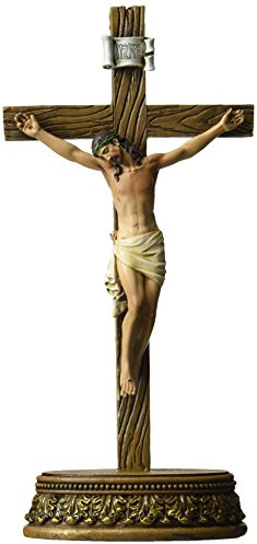 Roman Renaissance Collection Joseph's Studio, colección de cruz y crucifijo, 8.5 pulgadas de alto, juego de 2 piezas de CRUCIFIX, decoración del hogar, regalo devoto, inspiración oradora (2 x 6 x 8)
