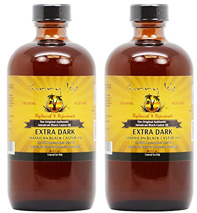 Sunny Isle Jamaican Black Castor Oil Extra DarkPack of 2 /w Applicator, 8 Fl Oz (Pack of 2)