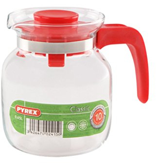 Pyrex Bricco multiuso Rosso, Vetro, 0.65 Litri