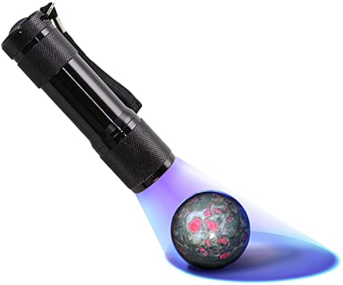 HQRP Torcia Blacklight 12 LED 365 nm per identificazione ispezione minerali, del rivelatore della Pietra preziosa