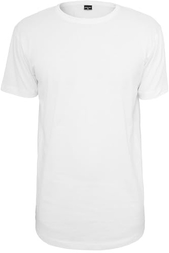 Mister Tee T-Shirt Long Moulant pour Homme, Blanc, Taille XL, Blanc., XL