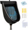 Wasserfreie Urinale für Männer 12.6x9.5x18.5 spritzsichere Urinale mit 59 Schlauch PP Plastik Urinal Hochleistungs-Anti-Clogging-Wandhalterung im Freien Urinal für Gartengarage, Urinale für Männer