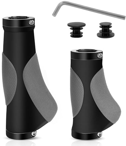 Ergonomische Fahrradgriffe für 22,2mm Lenker-MTB Lenkergriffe Anti-Rutsch mit Dual Lock Design- Passend für Trekkingrad/Mountainbike/Rennrad