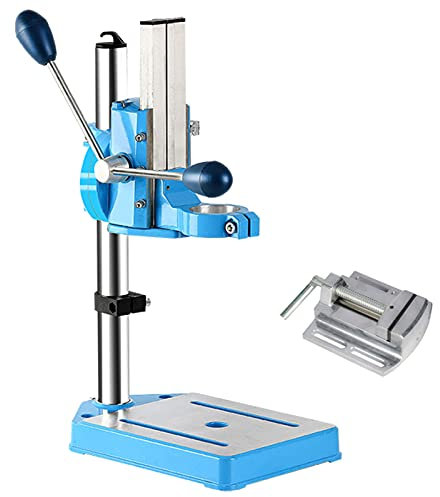 Supporto regolabile per trapano a colonna con morsa, staffa per trapano elettrico, pressa da banco multifunzionale, base in ghisa, mandrino girevole, strumento di precisione per la lavorazione del