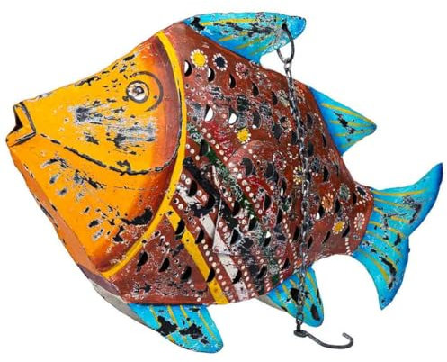 Alexandra House Living Figura decorativa Legno di mango Pesce 10 x 32 x 50 cm