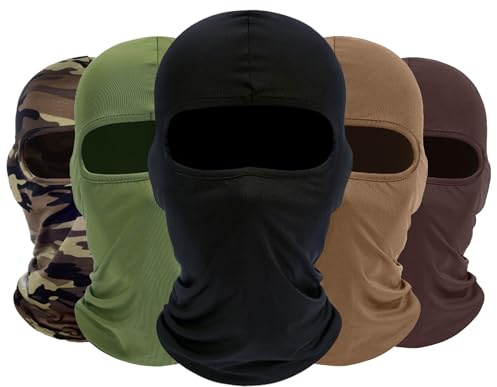 ROXUN Balaclava Ski Mask Motorbike Cooling Summer UV Unisex 5 Pack