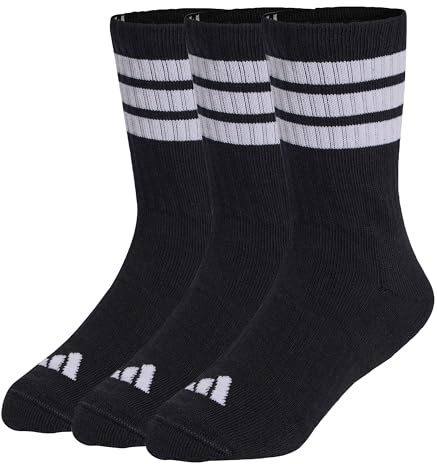 adidas unisex - barn 3stripes Cushioned Sportswear Crew Socks 3 Pair Pack Strumpor