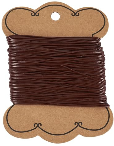 Bestewelry 25M Cowhide Leather Cord 1mm Round Leather Jewelry Cord Dyed Braided String Unfinished Necklace Cords for Jewelry Making DIY Bracelet Necklace Crafts, Saddle Brown