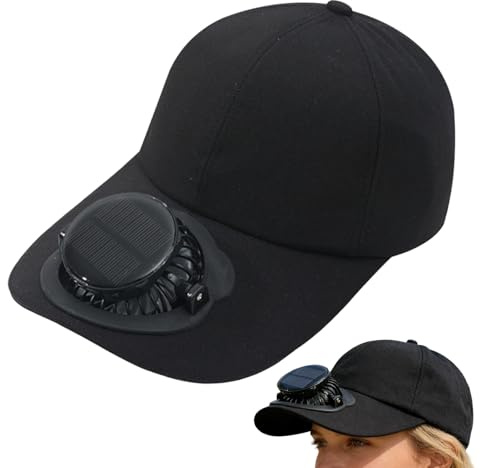 Sombrero con Ventilador para Mujer - Gorra Transpirable | Sombrero de Ala Ancha para Pesca | para Hombres, Jardineros, Pescadores, Camping, Playa, Golfistas, Viajeros, Senderismo, Deportes, Conciertos