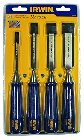 Irwin Marples M444 Blue Chip B/E Chisel Set 4, M444/S4