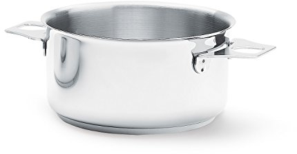 De Buyer - Casserole en inox MILADY TWISTY amovible - Diamètre 16 cm -, Gris