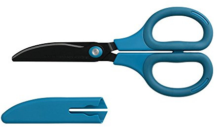 Nakabayashi NH-HF175B Blade Town Seki Scissor Craftsman Supervised Hikigiri Fluorine Coat, Blue