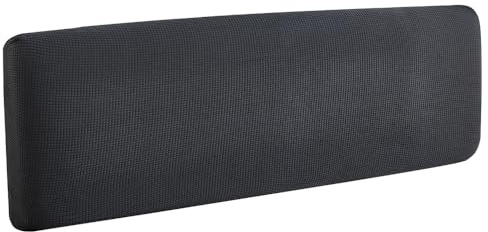 WYJHNL Copertura per Testiera per Letto, Copri Testata Letto Fodera Elastica Vello Protezione Testata Matrimoniale Cover Cuscino Lavabile per Decorazione Camera Metallic Gray 180-190cm