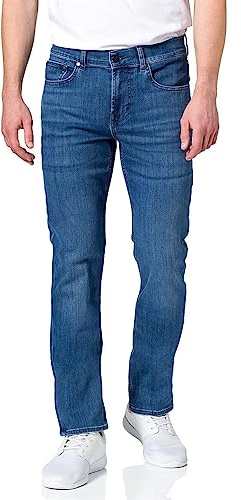 7 For All Mankind Men's Slimmy Luxe Performance Eco Mid Blue Jeans