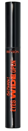 Revlon So Fierce! Eyes Wide Open Mascara, Mascara mit Push-up-Bürste, für voluminöse und stark ansteigende Wimpern, wischfest, flockig, 101 Blackest Black, 6,8 g