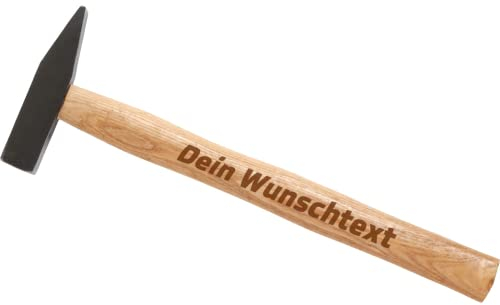 Personalisierter Hammer ideal als Geschenk - Individuelle Gravur - Männer Geschenke, Geschenke für Papa - Schlosserhammer mit eigenem Text - Made in Germany