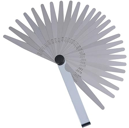 Amosfun Spessimetro Inossidabile per Misurazione Gap Strumento Pratico per Uso con Scala Chiara Semplice