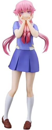 DEXSHUN Gasai Yuno Figura Kawaii Anime Manga Figuras Gasai Yuno Traje de marinero Uniforme Modelo PVC Anime Estatua Decoración Adornos Regalos 17 cm
