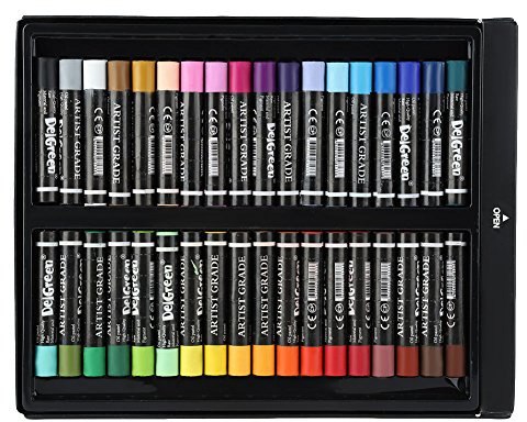 Akozon Pastel À L'huile,Pastels Tendres Couleur Pastels à l'huile Craies Pastel Tendres Kit De Pastel Tendre Unisson Pastels Ronds à l'huile (36 Couleurs)(36 couleurs)