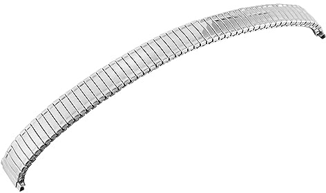 LEONARDO VERRELLI dragband i rostfritt stål, silverfärgad, 10 mm – 16 mm + 16 mm – 24 mm, Anstoßbreite: 10 bis 16 mm