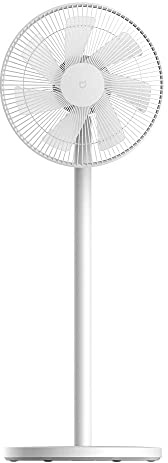 Mi Smart Ventilateurs sur pied Pro Silent Natural Breeze 24W DC Motor App Control 100 mode vitesse Station charge POGO 14 pouces 7 lames Oscillation réglable 140 ° pour intérieur et extérieur blanc