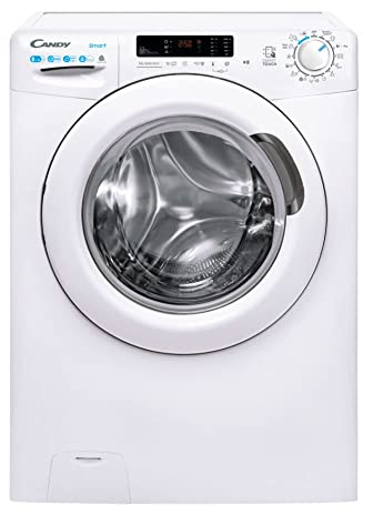 Candy Smart CSWS 4852DWE/1-S Waschtrockner / 8 kg Waschen / 5 kg Trocknen / 1400 U/Min. / Easy Iron – Dampffunktion/Mix Power System/Smarte Bedienung mit NFC-Technologie, weiß, 85x60x53cm