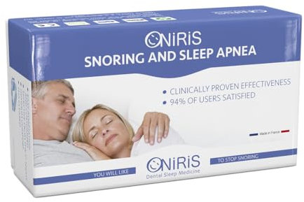 ONIRIS – Orthèse Anti Ronflement - Validé Cliniquement pour l Apnée Du Sommeil - Made in France - Gouttière dentaire - Orthèse d avancée Mandibulaire – Agit sur les causes d’un Mauvais Sommeil.