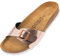 Palado Pantoletten Damen Malta Coralino – gefertigt in Spanien – aus feinem Materia l– Weichfußbett für maximalen Komfort – edle Metallic-Optik Snake Rose UK5,5 - EU38