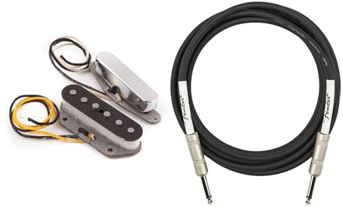 Fender Pure Vintage '64 Telecaster Pickups Bundle with Instrument Cable